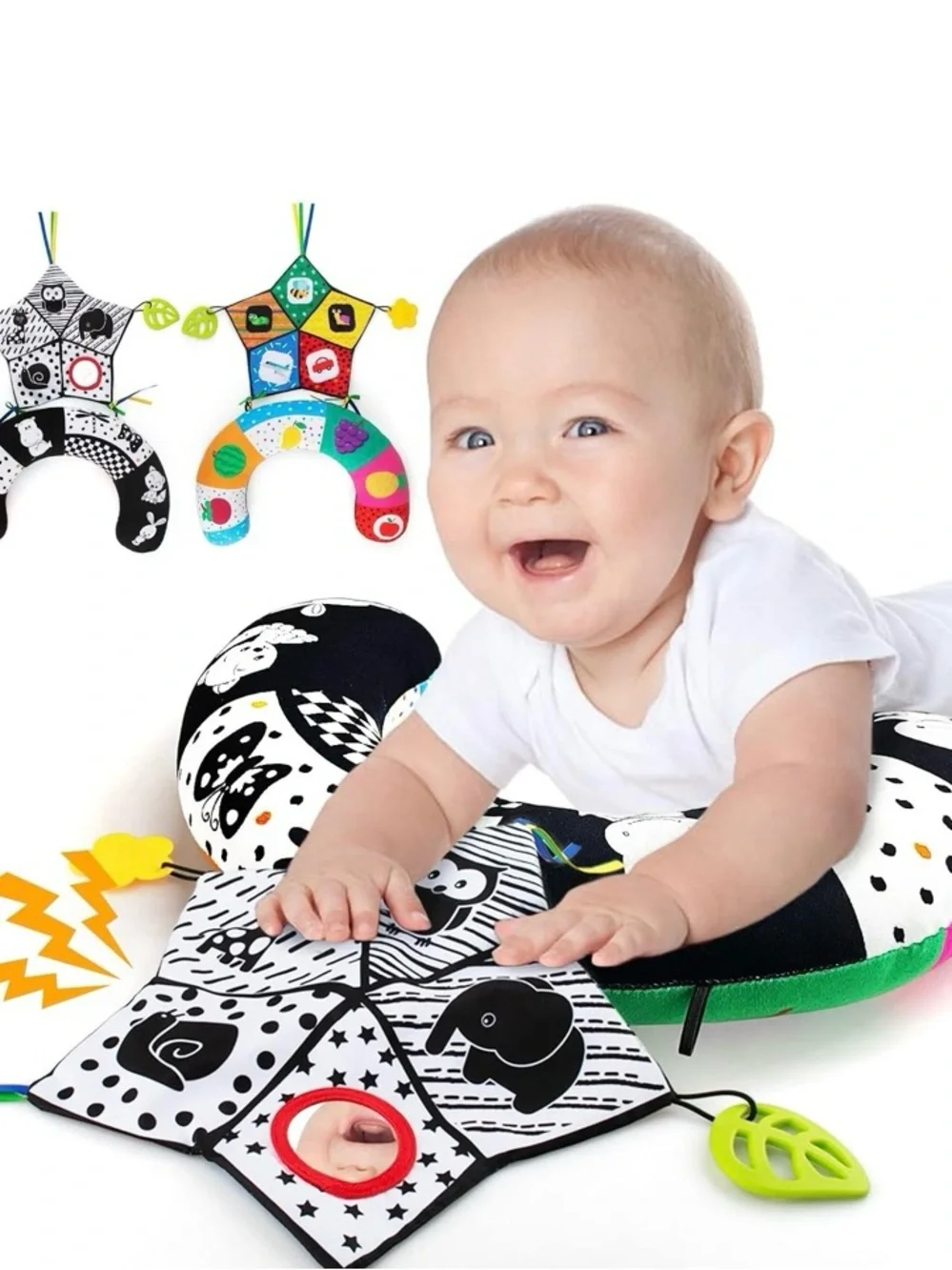 Multicolor Baby Tummy Time Support Pillow - Kids Accessories